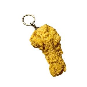Drumstick Fried Chicken Keychain Very Realistic